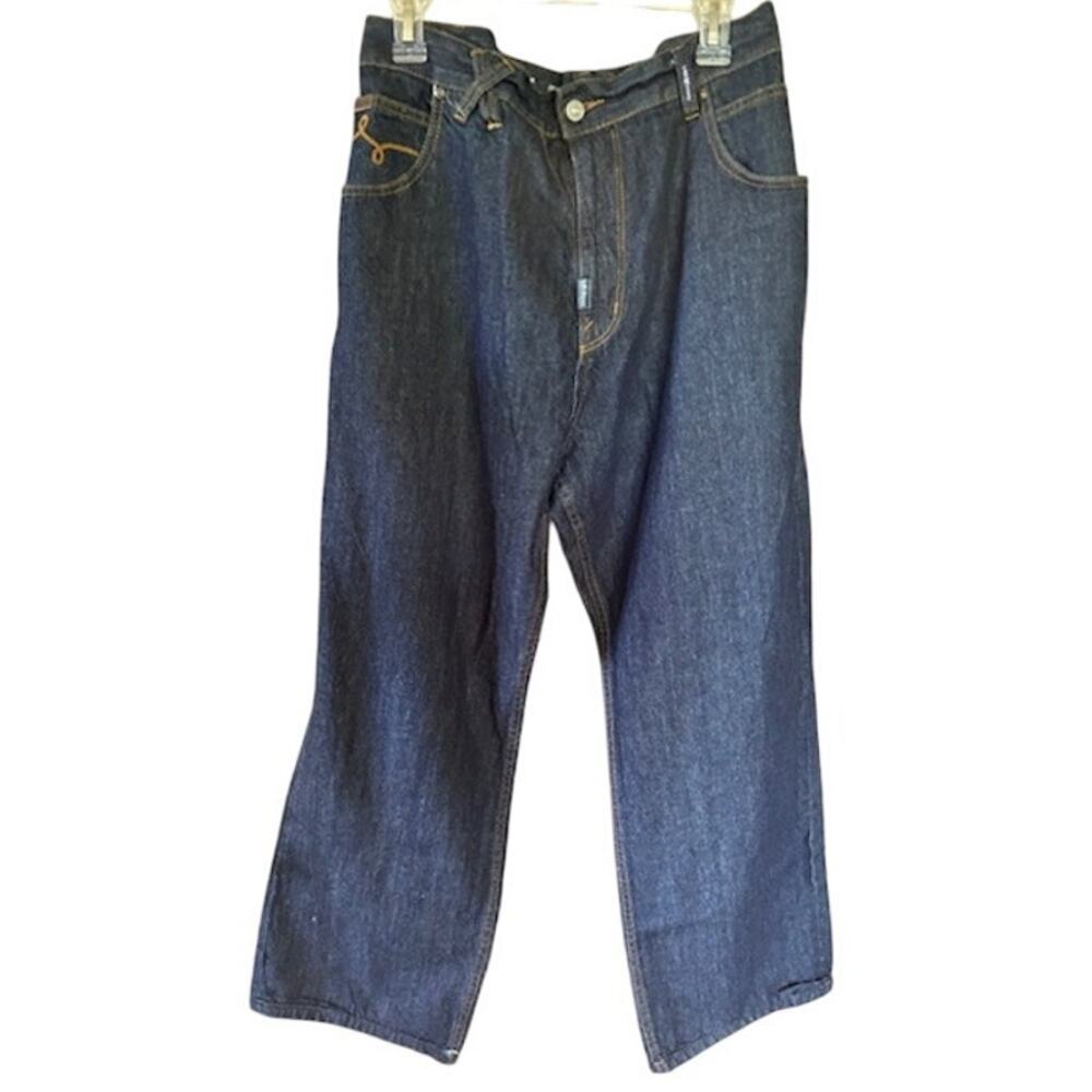 LRG 147% The Original Fit Baggy Jeans Size 42x28 Dark Wash Denim - Picture 3 of 12